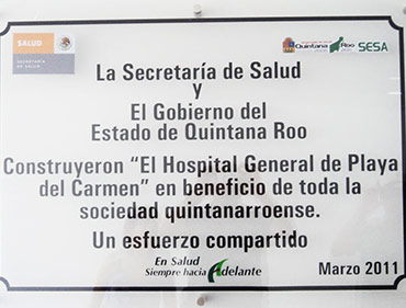 Construccion de Hospital General en Playa del Carmen SECRETARIA DE SALUD