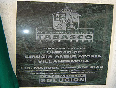 Construccion de UNEME del Hospital Rovirosa SECRETARIA DE SALUD